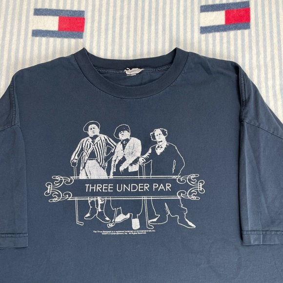 Vintage Distressed The Three Stooges Golf Three Under Par short sleeve tee shirt - Picture 3 of 13